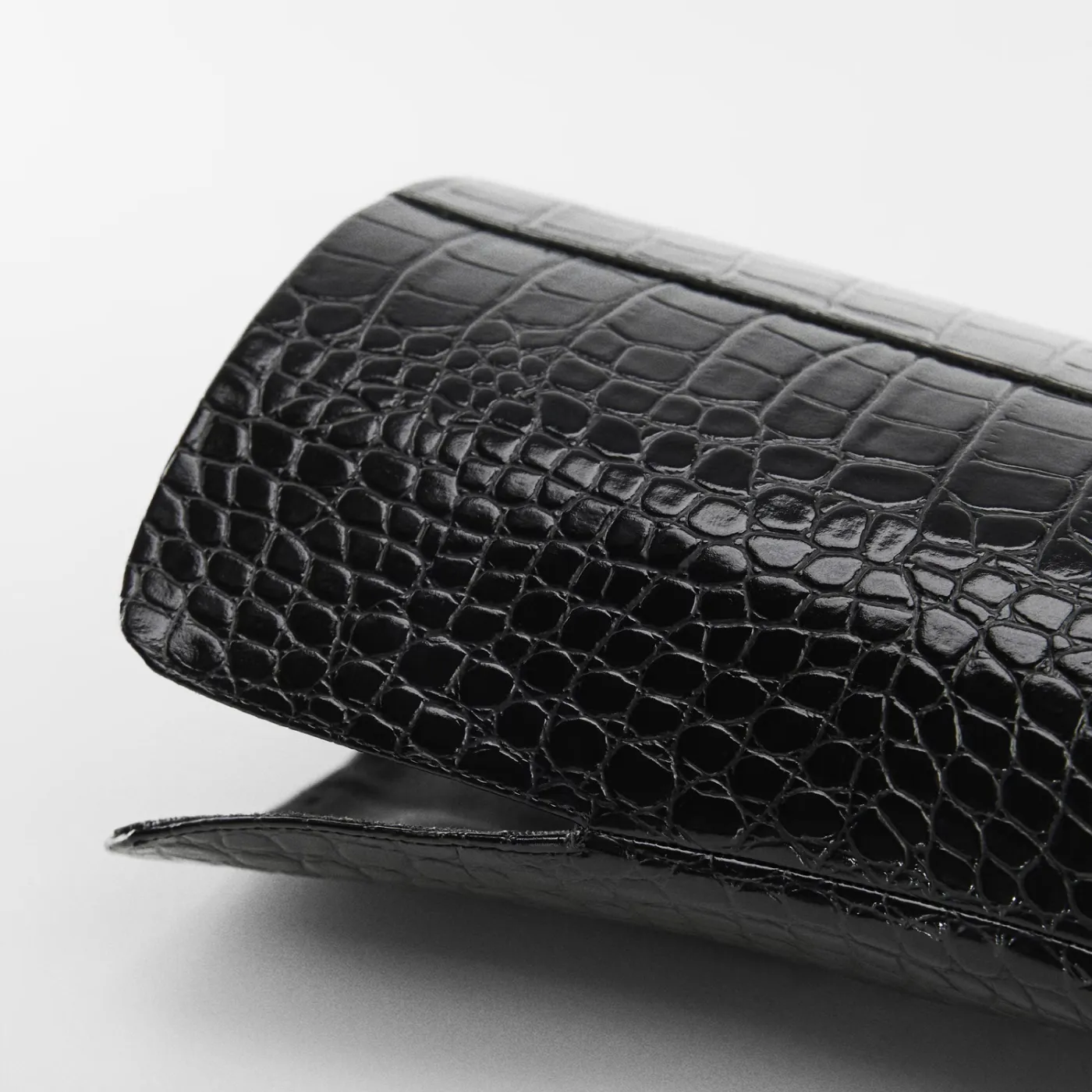 Black Croc-Effect Based Stiletto Boots – Bild 4