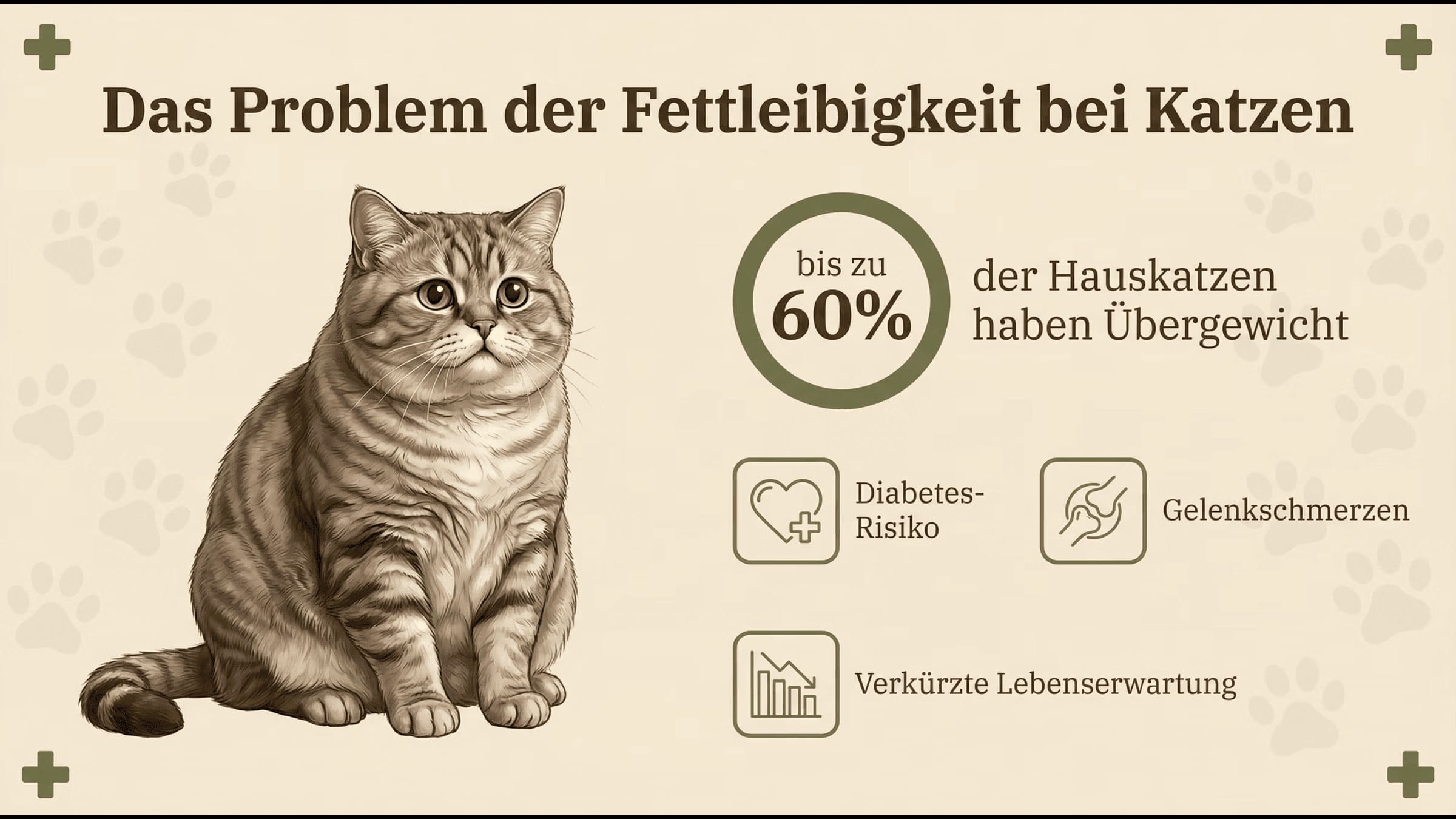 Das Problem der Fettleibigkeit bei Katzen