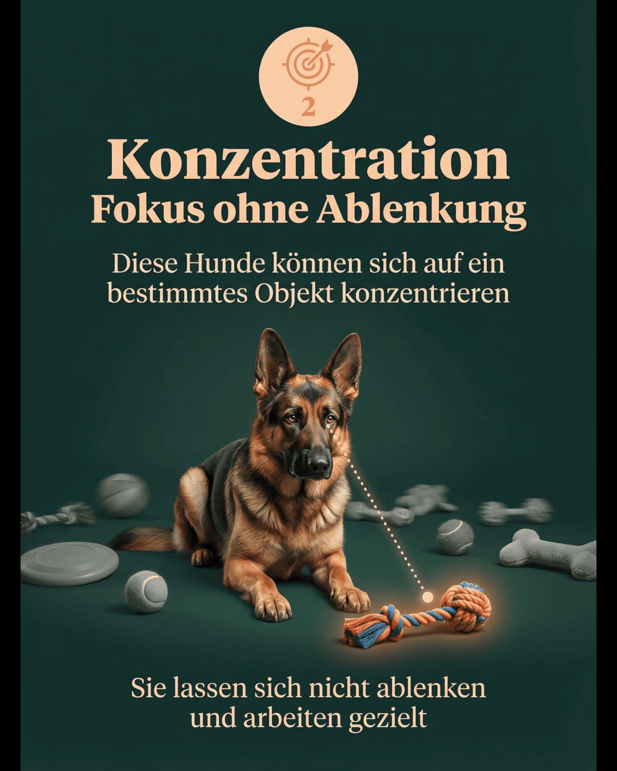 Diese Hunde können sich auf ein bestimmtes Objekt konzentrieren