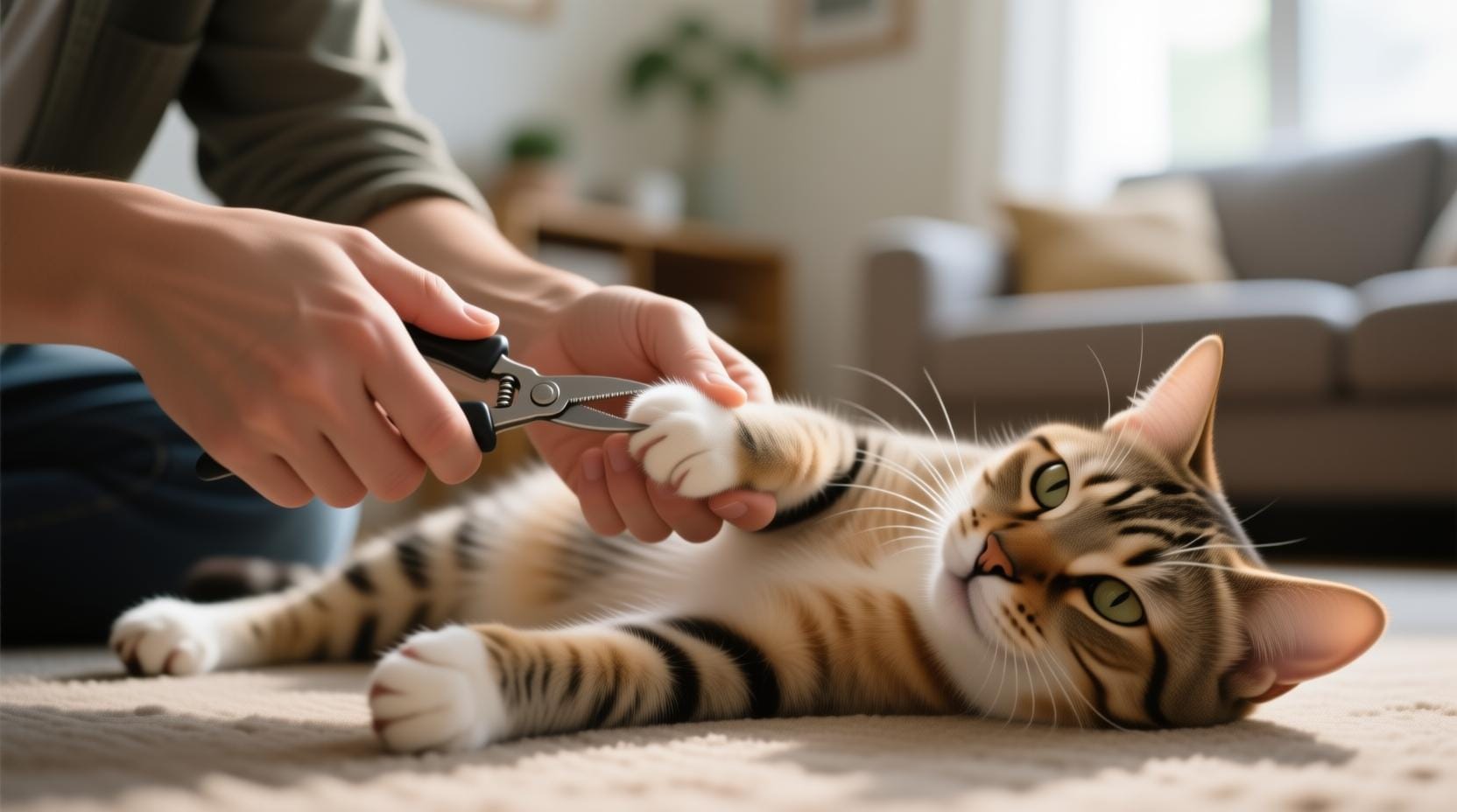 Krallenschneiden ohne Drama