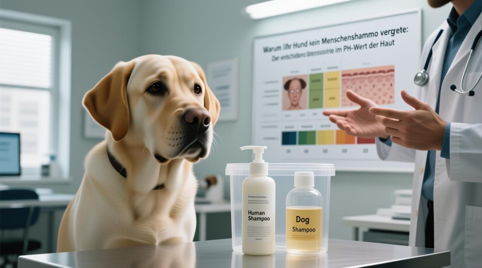 Warum Ihr Hund kein Menschenshampoo verträgt