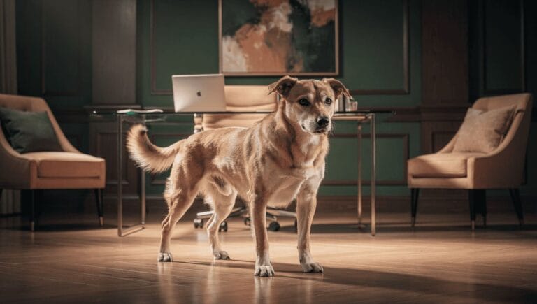 dog body language conflict signals illustration