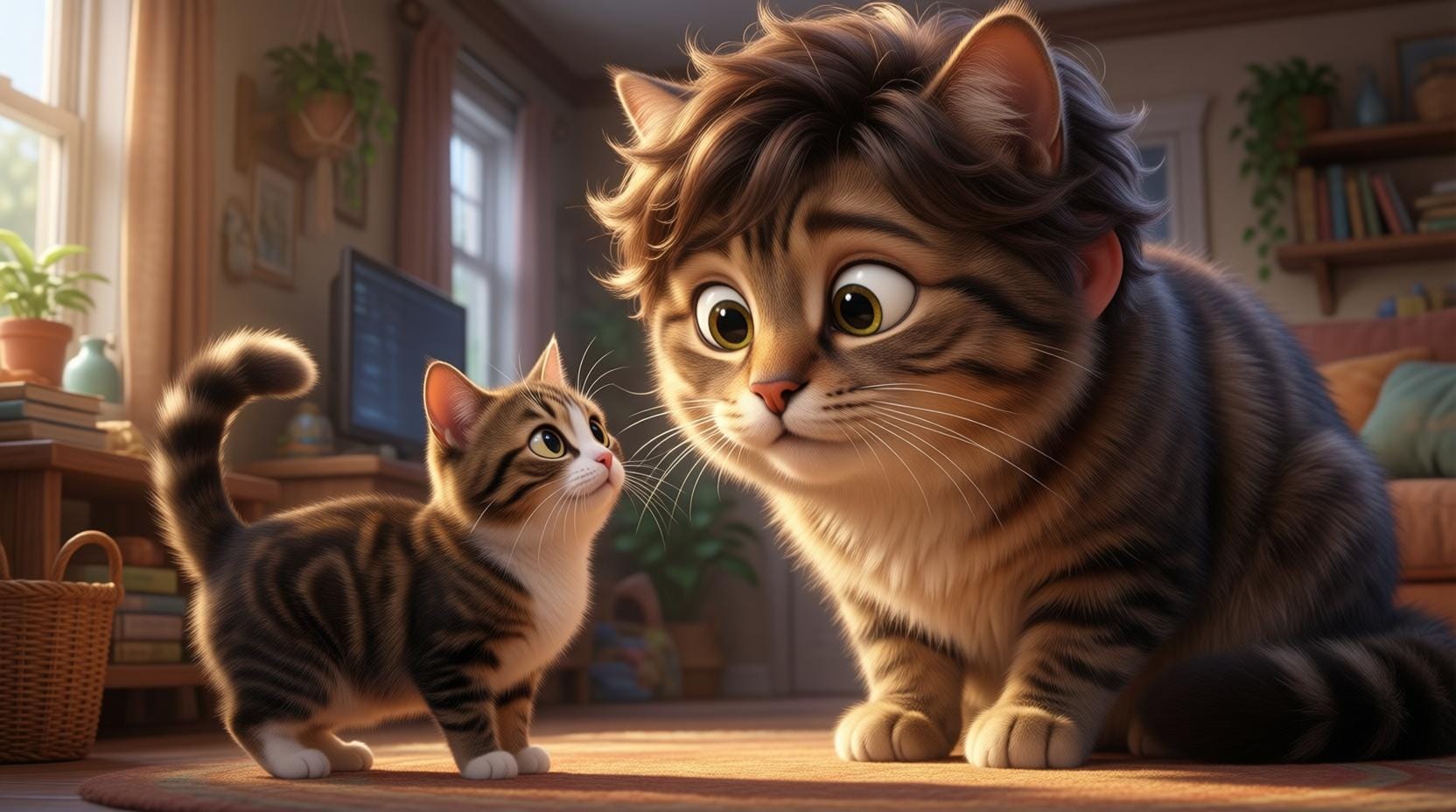 Katzen sehen Menschen als riesige Katzen