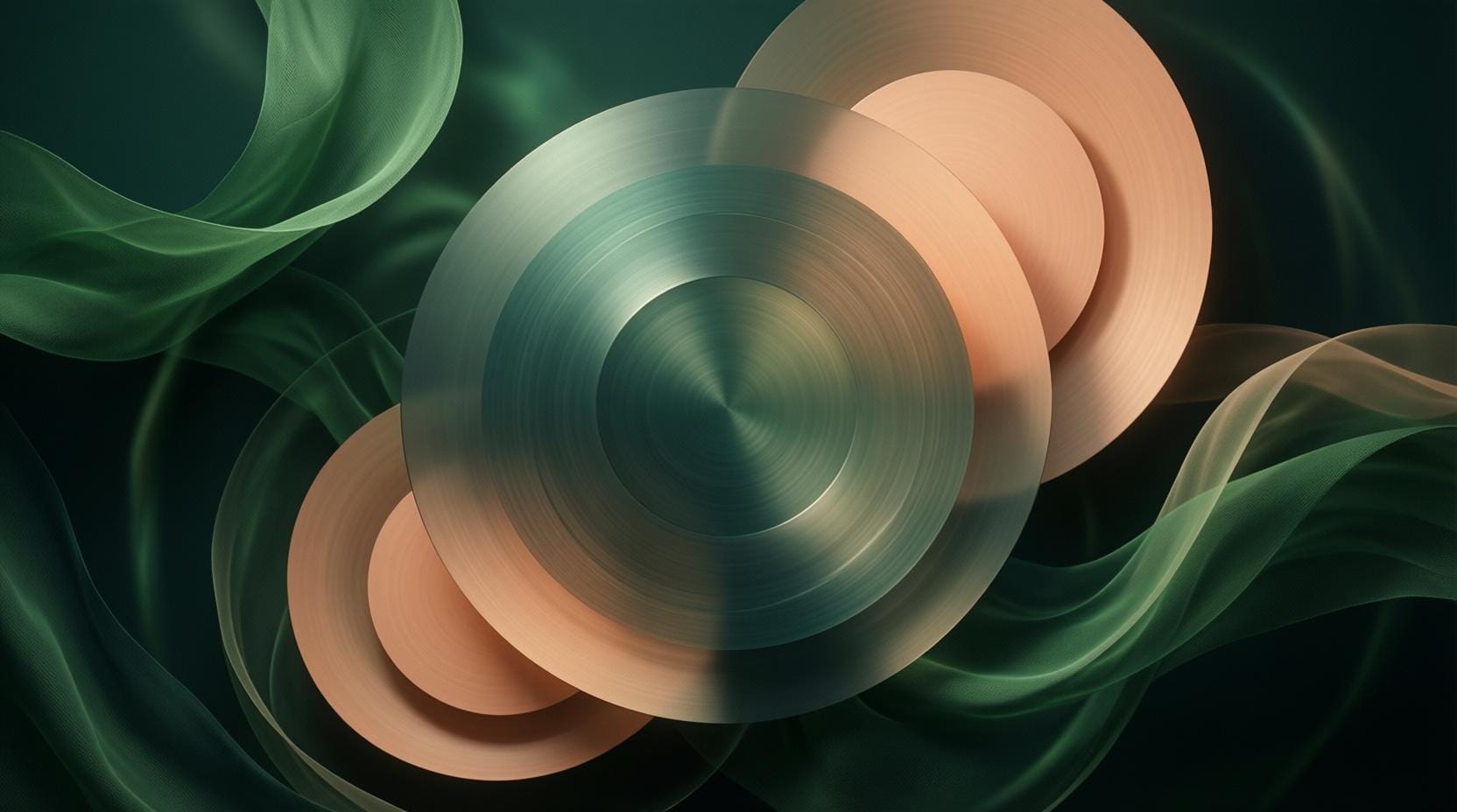smooth abstract animation with soft circles and gentle shapes on screen